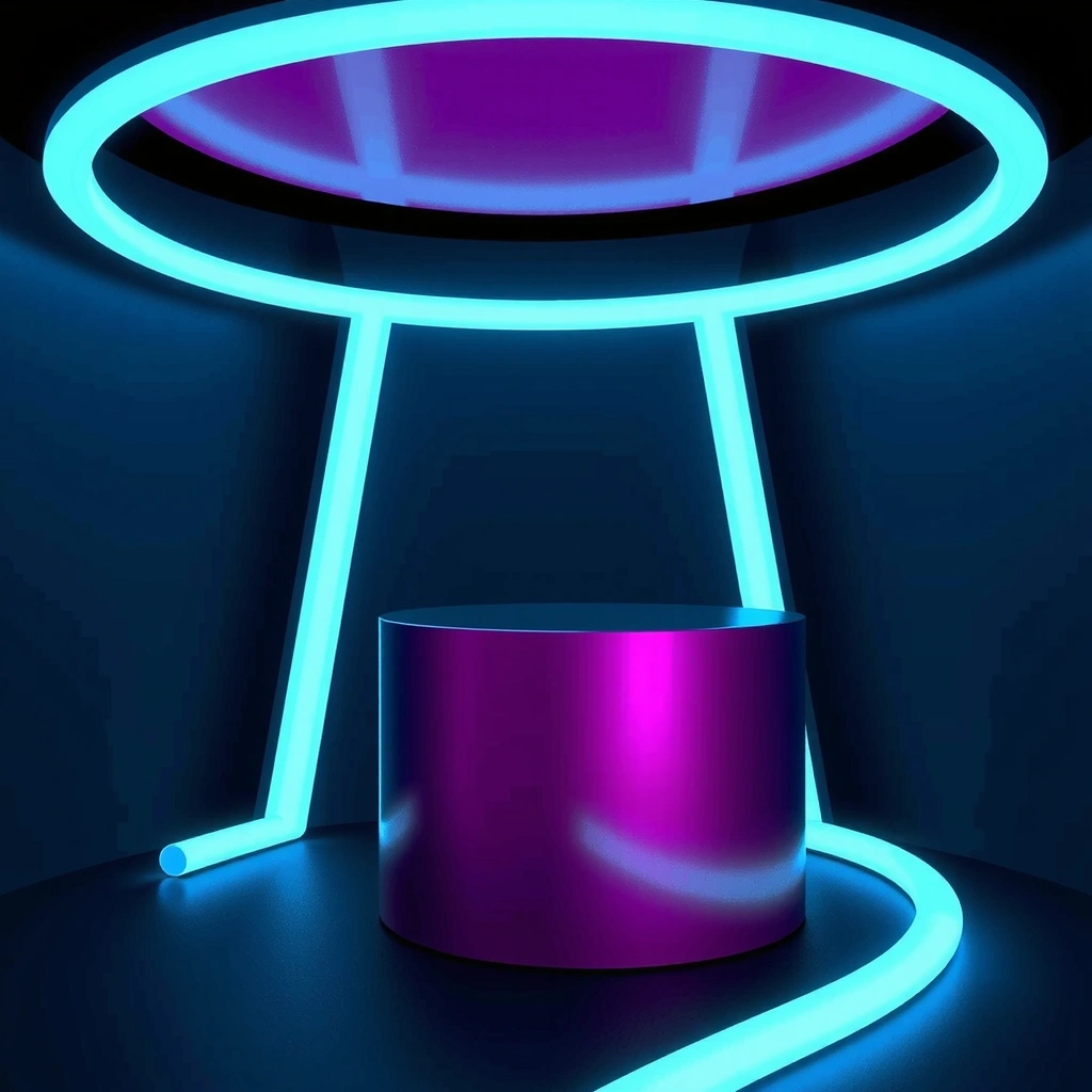 Neon abstract background